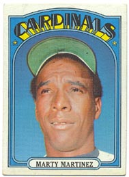 1972 Topps Baseball Cards      336     Marty Martinez